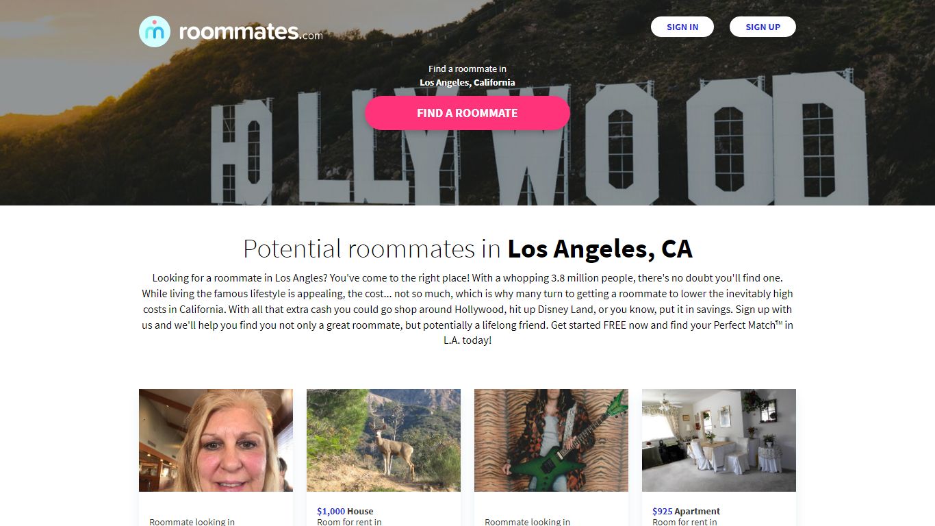 Roommates.com - Find a Roommate or Room for Rent in Los Angeles, CA